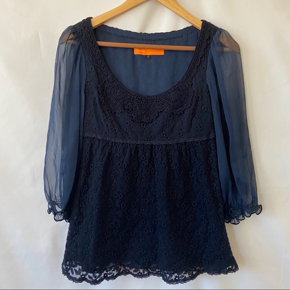 Cynthia Cynthia Steffe Embroidered Blouse - Sz 4 - Picture 2 of 8